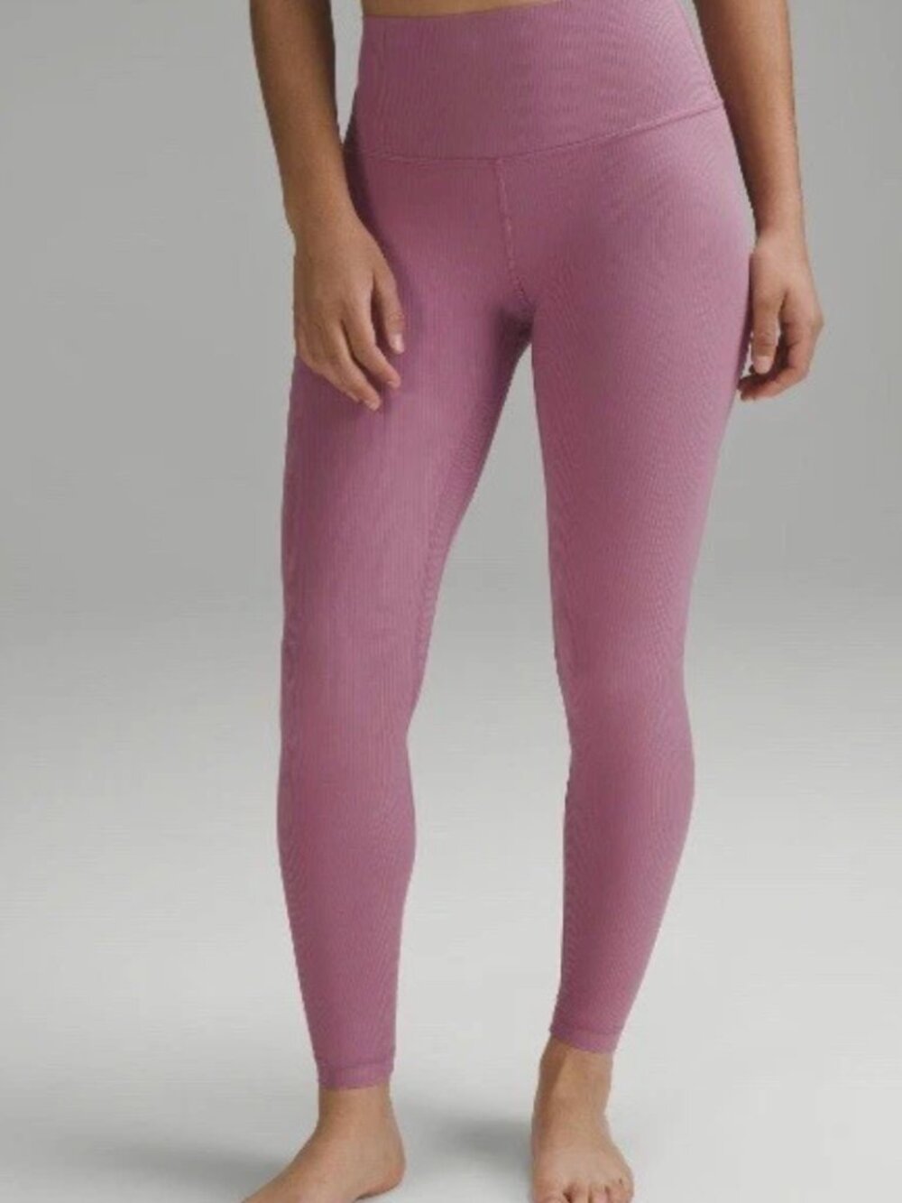 lululemon Align Ribbed High-Rise Pant 28" | Velvet Dust | Size 4 | NWT